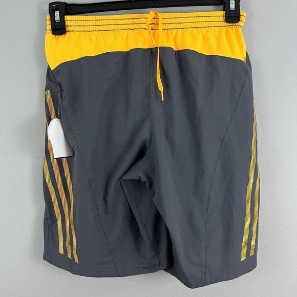 NWT ADIDAS Grey Yellow Molten Lava 8" Guru Shorts (S) - Picture 3 of 7